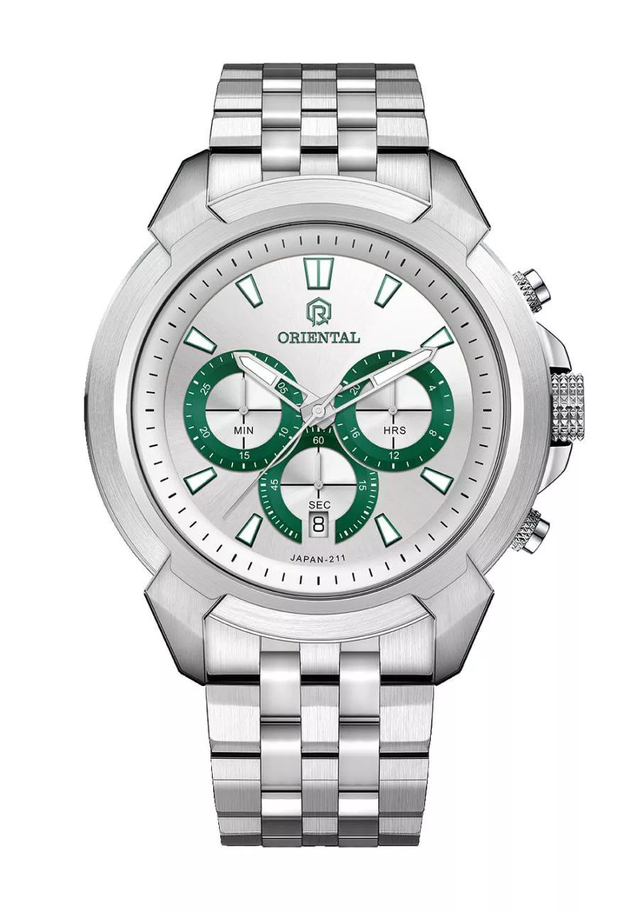 ساعت اورینتال مردانه فلزی سیلور مدل O.SH211G-1004 ساعت اورینتال مردانه فلزی سیلور مدل O.SH211G-1004