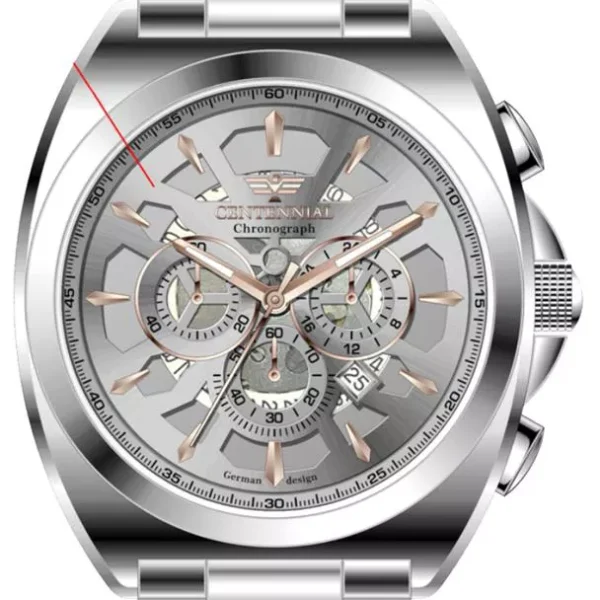 ساعت مردانه استیل سنتنیال سیلور مدل 186