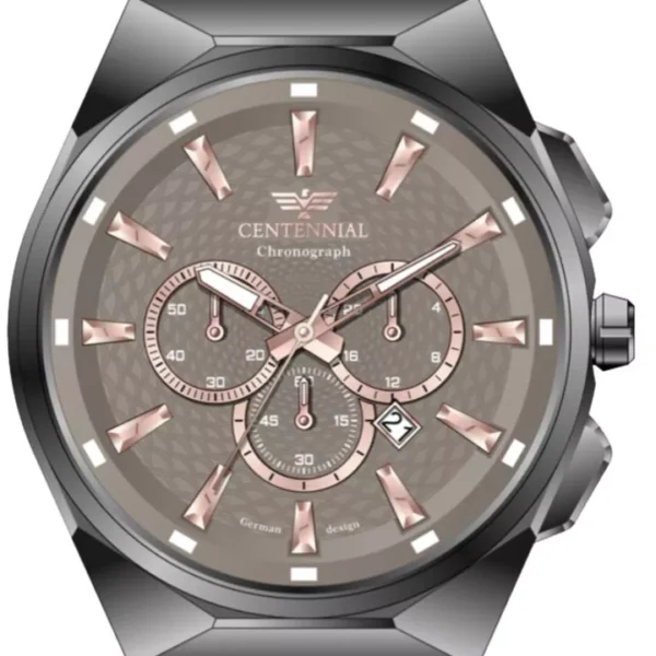 ساعت مردانه سنتنیال ذغالی صفحه کافی مدل 80