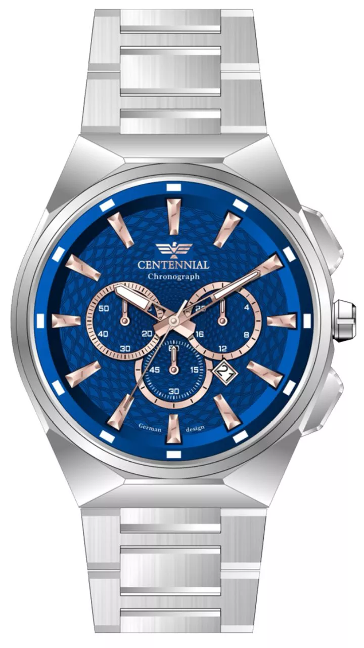 ساعت مردانه سنتنیال سیلور صفحه آبی مدل 70 ساعت مردانه سنتنیال سیلور صفحه آبی مدل 70