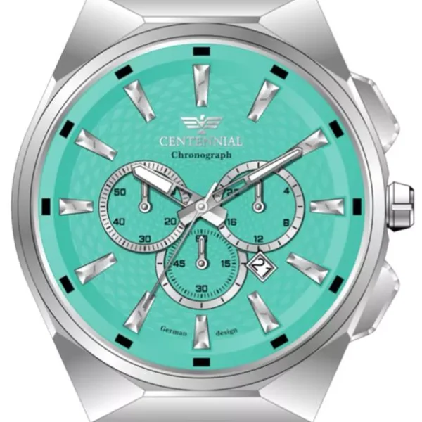 ساعت مردانه سنتنیال سیلور صفحه تیفانی مدل 72