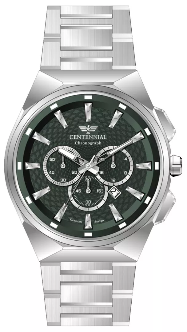 ساعت مردانه سنتنیال سیلور صفحه سبز مدل 71 ساعت مردانه سنتنیال سیلور صفحه سبز مدل 71