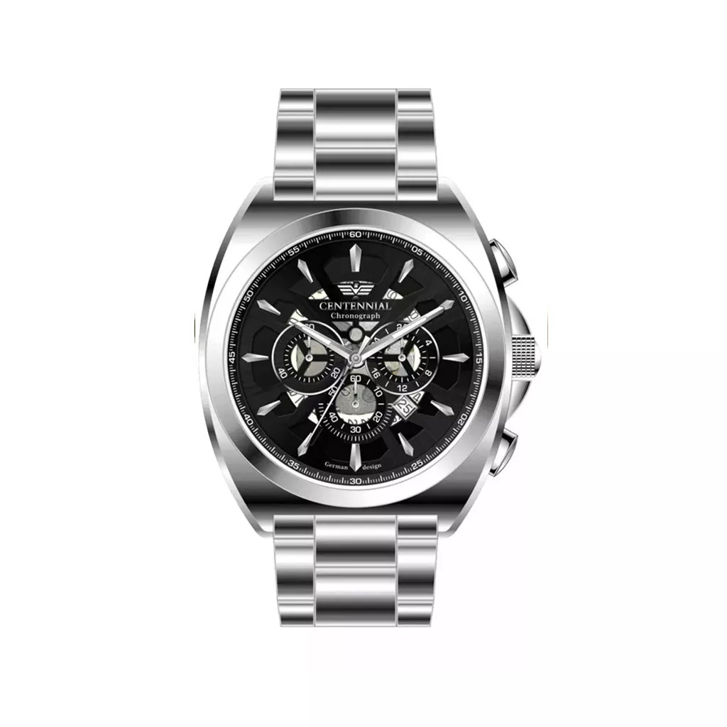 ساعت مردانه سنتنیال سیلور صفحه مشکی رفرنس 2255 مدل 185 ساعت مردانه سنتنیال سیلور صفحه مشکی رفرنس 2255 مدل 185