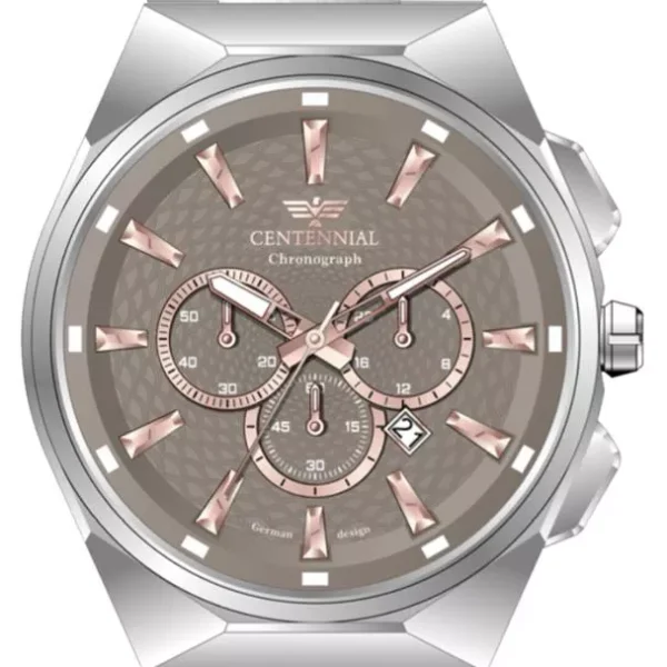 ساعت مردانه سنتنیال سیلور صفحه کافی مدل 69