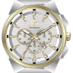 ساعت مردانه سنتنیال سیلور طلایی صفحه سیلور رفرنس 2254 مدل 84