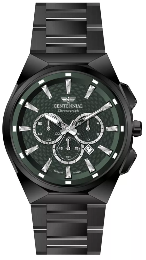 ساعت مردانه سنتنیال مشکی صفحه سبز مدل 89 ساعت مردانه سنتنیال مشکی صفحه سبز مدل 89